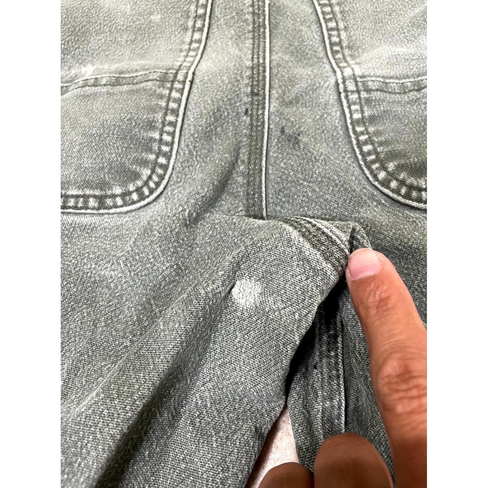Carhartt Relaxed Fit Carpenter Pants Mens 30x30 Gray Straight Leg Distressed - Picture 9 of 16